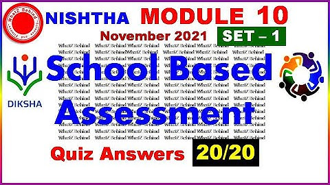 NISHTHA MODULE 10  ANSWERS IN ENGLISH || DIKSHA MODULE 10  ANSWERS FOR ENGLISH MEDIUM,