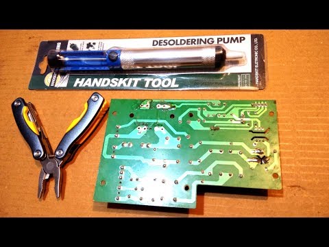 How to use Desoldering Pump for Salvaging PCB components DIY