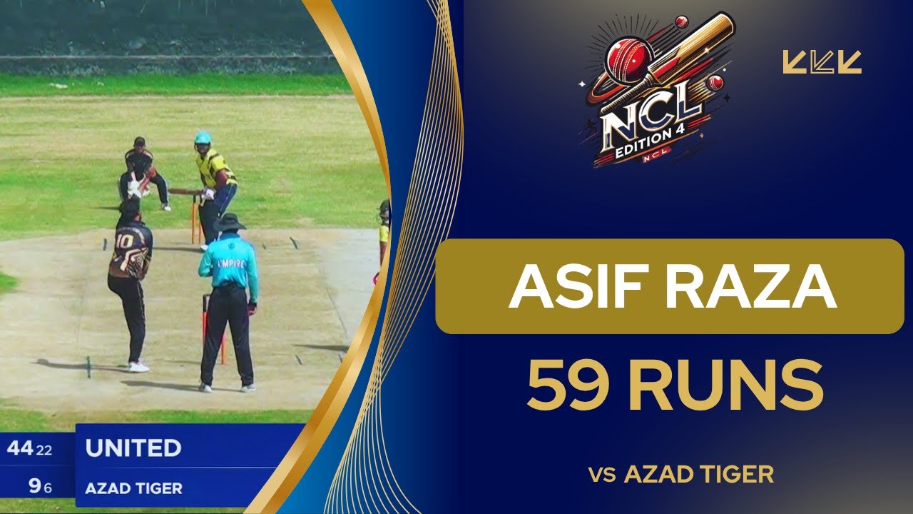 Asif Raza 59 Runs 💥 - YouTube