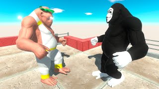 God Goro The Giant Vs Hacker Goro The Giant Death Run - Animal Revolt Battle Simulator