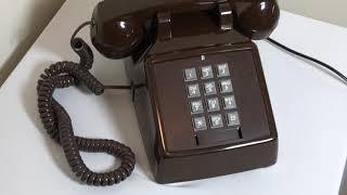 Vintage Premier Brown Push Button Phone 1994 Demo Video screenshot 5