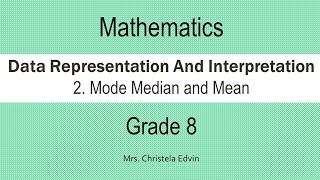 Celebrity Data Representation and Interpretation - Grade 8 - Chapter 27 -Part 2 (Mean Median and Mode) Wealth