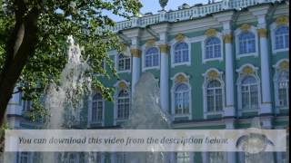 Footage. ST. PETERSBURG, RUSSIA - JULY 9, 2016: View of the Palace of the Hermitage