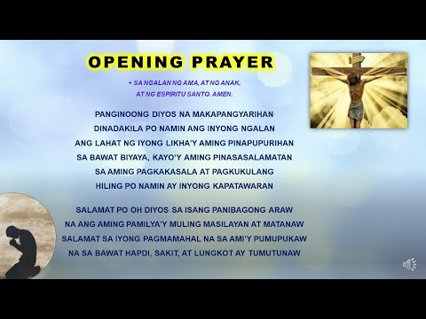 OPENING PRAYER (Tagalog) | Meetings, Seminars, Conferences, Programs