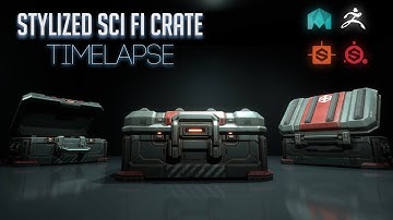 Stylized Sci Fi Crate - Timelapse Demo