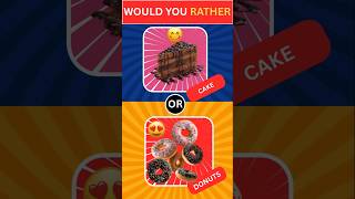 Would You Rather 🍕🍦 Food &amp; Drink Edition #shorts #food #drink #wouldyourather