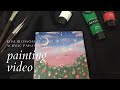 Rose blossom at night easy acrylic painting for beginners ankita  ankitar rong 