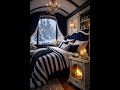 Snowy Stove Cabin ❄️ Soft Piano & Fireplace Ambience