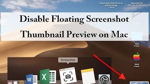 Disable Floating Screenshot Thumbnail in Grab on Mac