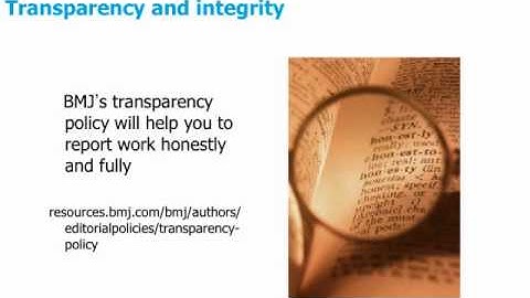 How to get your research published: The BMJ