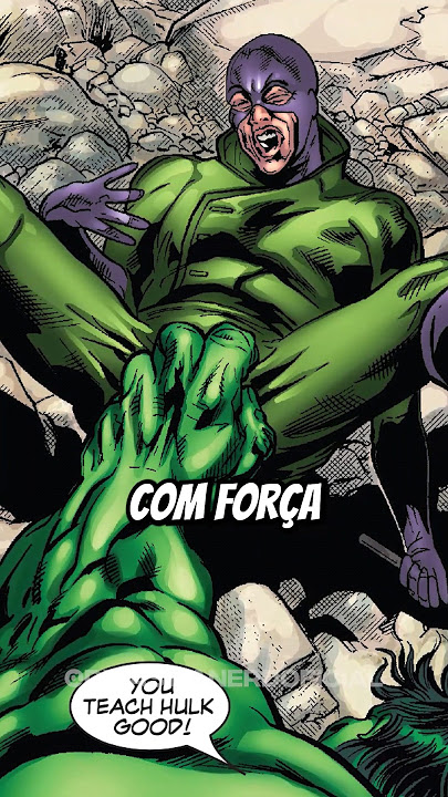 HULK PEGOU ESSE VILÃO PELAS BOLAS...🤯😖 #marvel #hulk #thor #hulkimortal #quadrinhos #hqs #heróis