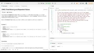 [ LeetCode ] Find Missing and Repeated Values | Python