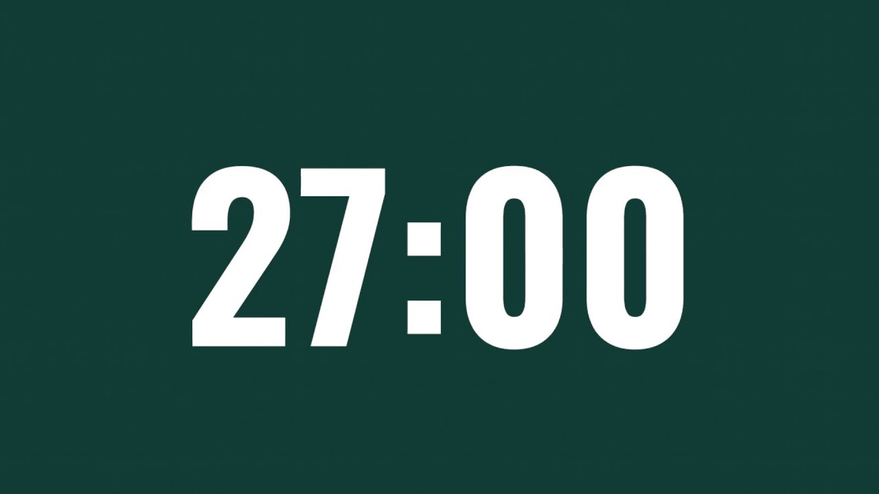 27 MINUTE TIMER/COUNTDOWN - YouTube
