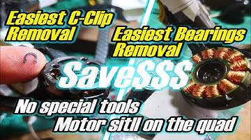 Easiest C-Clip & Bearings removal. Easy to find tools.