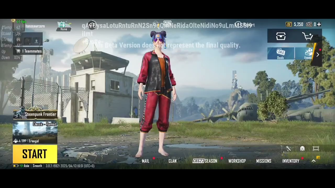 PUBG Mobile 3.8 Beta New Event : Steam Punk Frontier