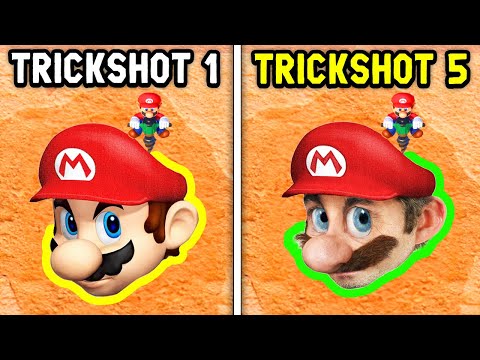 1 in a bajillion Mario Party trick shots