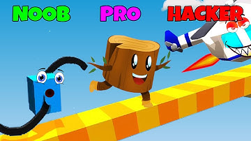 NOOB vs PRO vs HACKER in Draw Climber