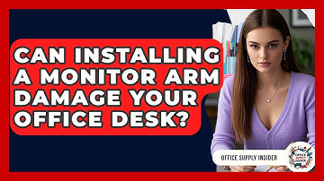 Can Installing A Monitor Arm Damage Your Office Desk? - Office Supply Insider