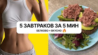 картинка: Белковые, полезные и ВКУСНЫЕ завтраки за 5 минут🥞