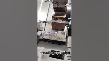 Threading operation turret error| #machine #cnc #shorts #video