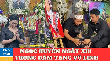 Ngọc Huyền ngất xỉu trong đám tang Vũ Linh
