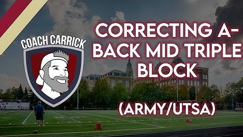 Mid Triple A Back Blocking (Army/UTSA)