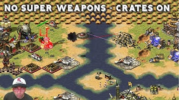 NO SUPER WEAPONS - CRATES ON 🎁THE MOST EPIC GAME IN FUNNY BIG MAP 4X Red Alert 2 Online Multiplayer