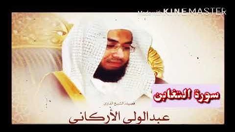 قران_كريم بصوت الشيخ عبدالولي الأركاني  سورة _ التغابن _ بجودة عالية