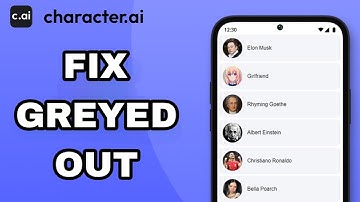 How To Fix And Solve Greyed Out On Character.Ai App | Final Solution