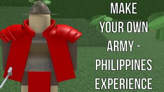 Roblox: Make Your Own Army  Philippines Experience
