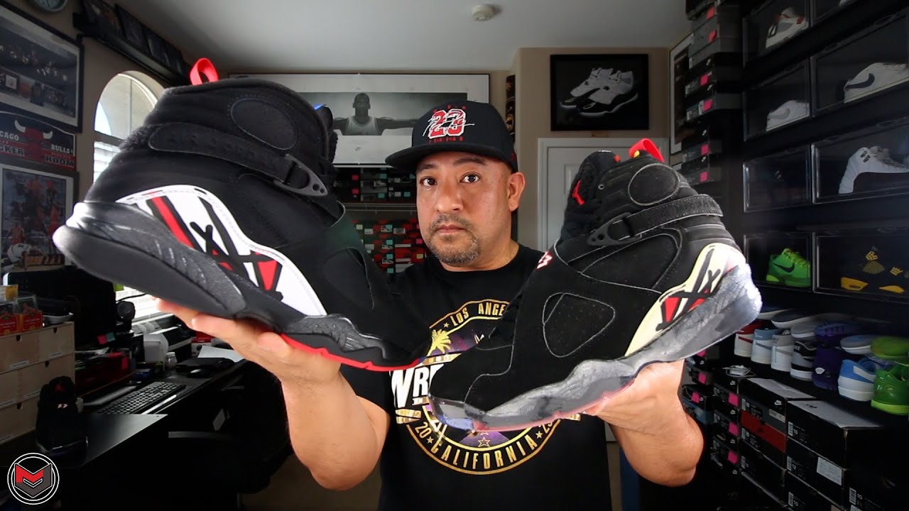 A Review and Comparison of The Air Jordan 8 Playoff Bred (1993 vs 2023) 