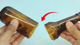 Few people know this Secret idea! How tocut glass bottles !
