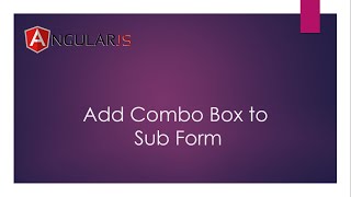 Add Combo Box to Sub Form