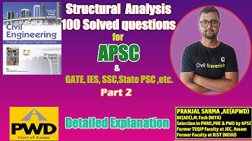 Structural Analysis Detailed solved questions of Gupta & Gupta Part 2