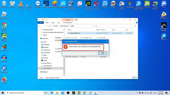 FIX: Couldn't Mount File. Sorry, there was a problem mounting the file (SOLVED)