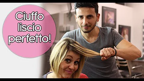 Come sistemare il ciuffo con il phon?