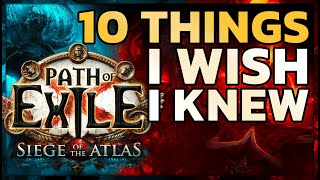 10 Things I WISH I KNEW when I was new to Path of Exile