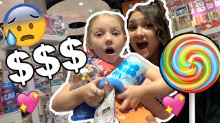 ANYTHING KAIA can CARRY we will BUY it CHALLENGE! CANDY STORE! The TOYTASTIC Sisters. FUNNY KIDS!