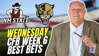WEDNESDAY CFB Predictions! New Mexico State vs Florida International BEST Bets