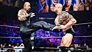 WWE 2K23 - The Final Boss Rock VS Dead Man  Undertaker [ 4K HDR ]