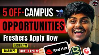 🚀 5 Software Engineer Jobs & Internships | Red-Hat | React Native | Full Stack | Freshers Apply Now