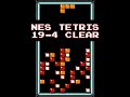 NES Tetris - B-type 19-4 clear