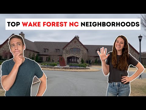 Top 5 BEST Neighborhoods in Wake Forest North Carolina!!