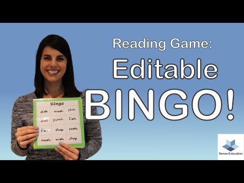 Bingo! || Reading Game For Kids || Sense Education