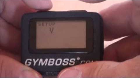 Gymboss Interval Timer Setup Procedure (discontinued model)