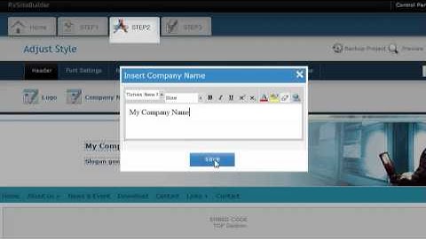 365ezone - Edit your website information in RVsitebuilder 5