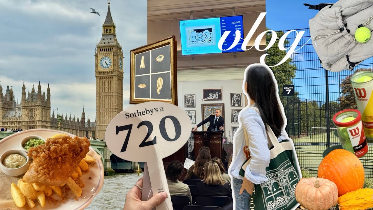 런던 가을ver.🍁 소더비 경매, 테니스🎾, 테이트 모던 멤버십, 도서관 일상 그리고 런던 맛집