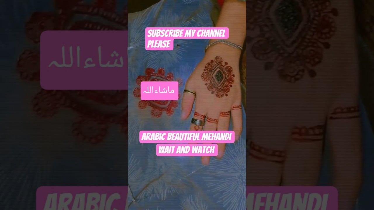 Stunning Arabic Mehndi Designs by Arzish Khan | Arabic Mehandi 