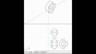 Isometric drawing example 7 curved silent