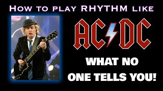 How to play Rhythm Guitar like ACDC What no one tells you